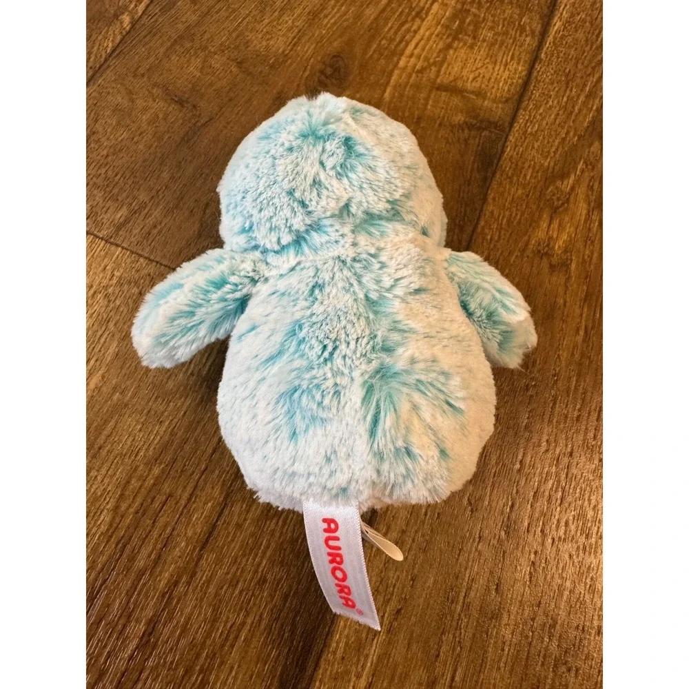 Aurora World Plush Penguin Lot Blue Pom Pom Rolly Pet Peewee Stuffed Animal Toys
